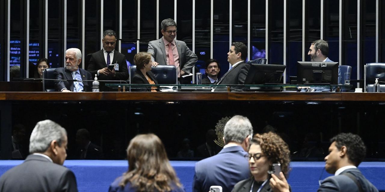 Plenário do Senado durante votação