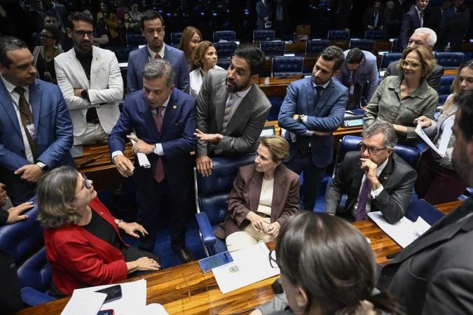 Plenário do Senado Federal em votação