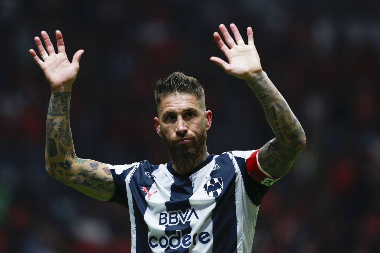 Sergio Ramos em ação pelo Monterrey