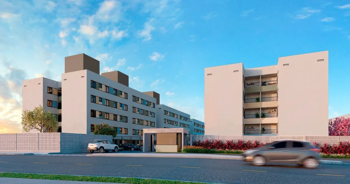 Fachada do empreendimento Vista Dourada da MRV em Manaus