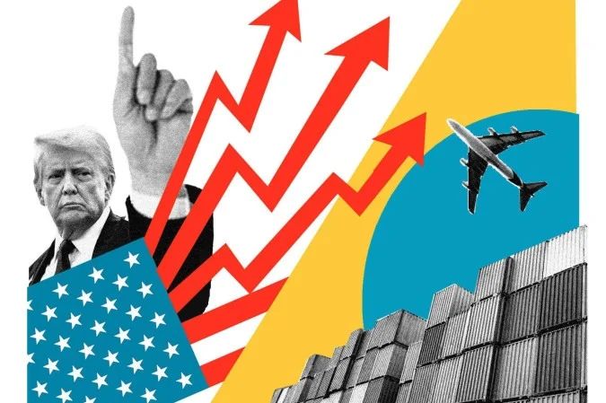 Bandeiras do Brasil e dos Estados Unidos simbolizando disputa comercial