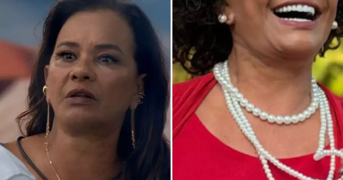 Solange Couto com cabelo natural e pérolas