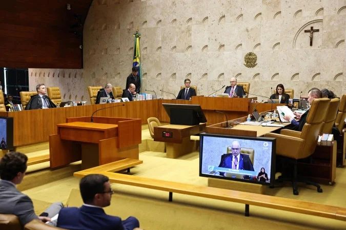 Plenário do STF com cadeiras vazias