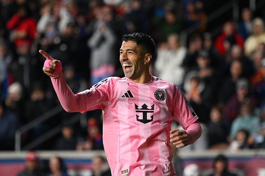 Luis Suarez comemora gol pelo Inter Miami