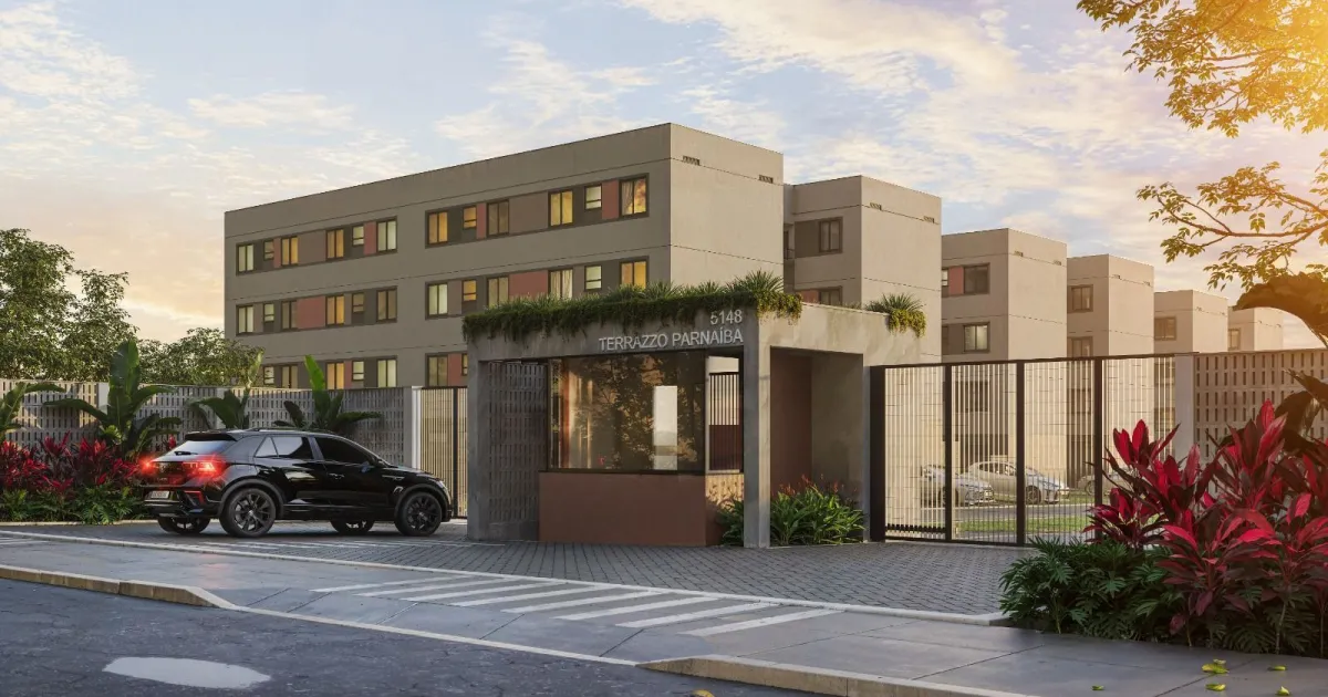 fachada do residencial Terrazzo Parnaíba em Teresina