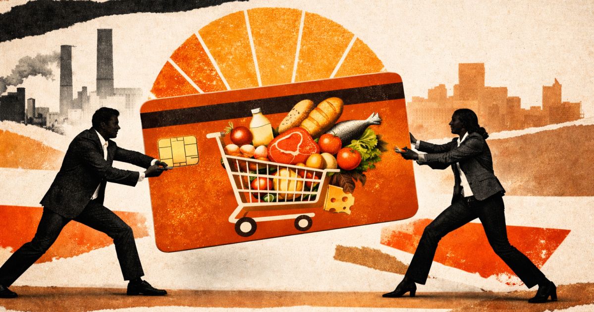 Palestra de executivo em feira do setor supermercadista