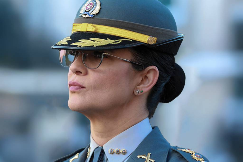 Coronel Glauce Anselmo Cavalli em uniforme da Polícia Militar