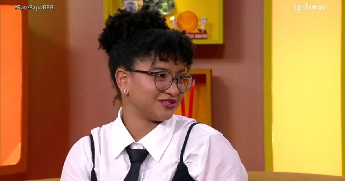 Milena Moreira durante o bate-papo pós-final do BBB 26