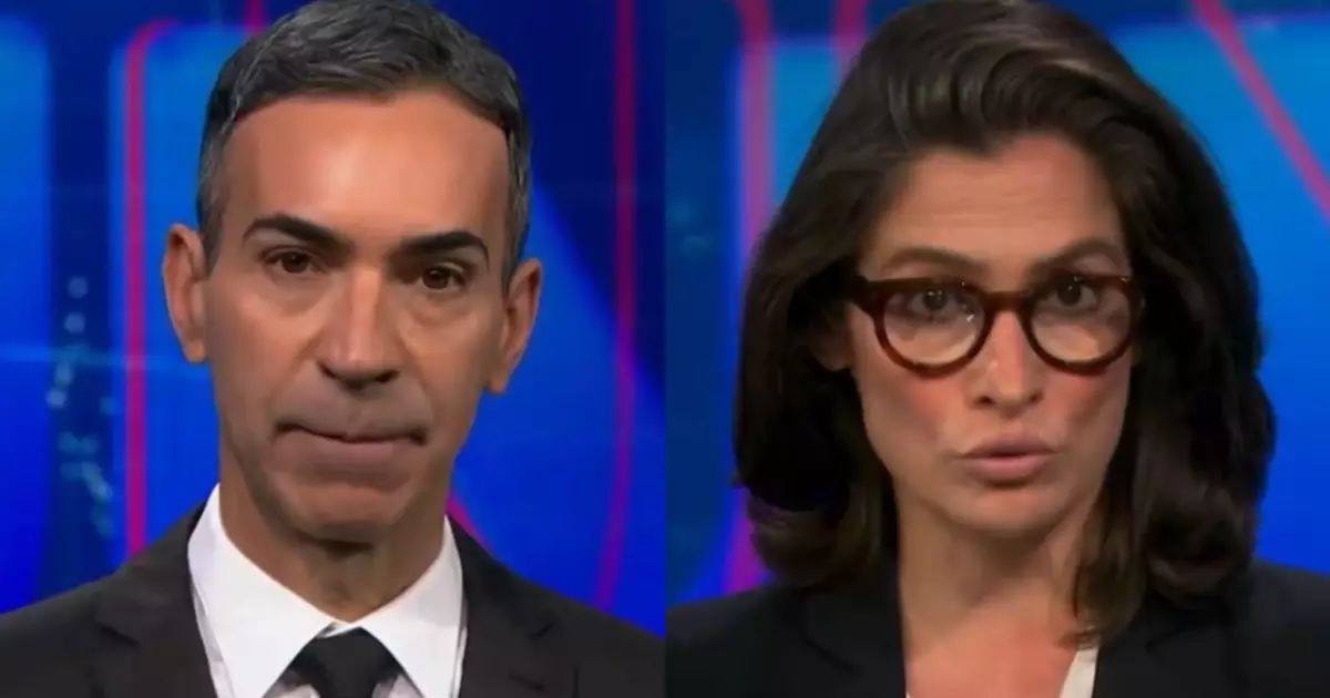 César Tralli e Renata Vasconcellos no estúdio do Jornal Nacional