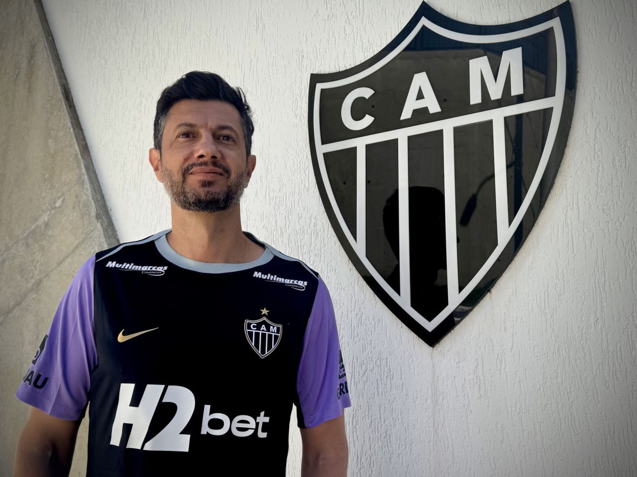 Rodrigo Leitão no CT do Atlético-MG