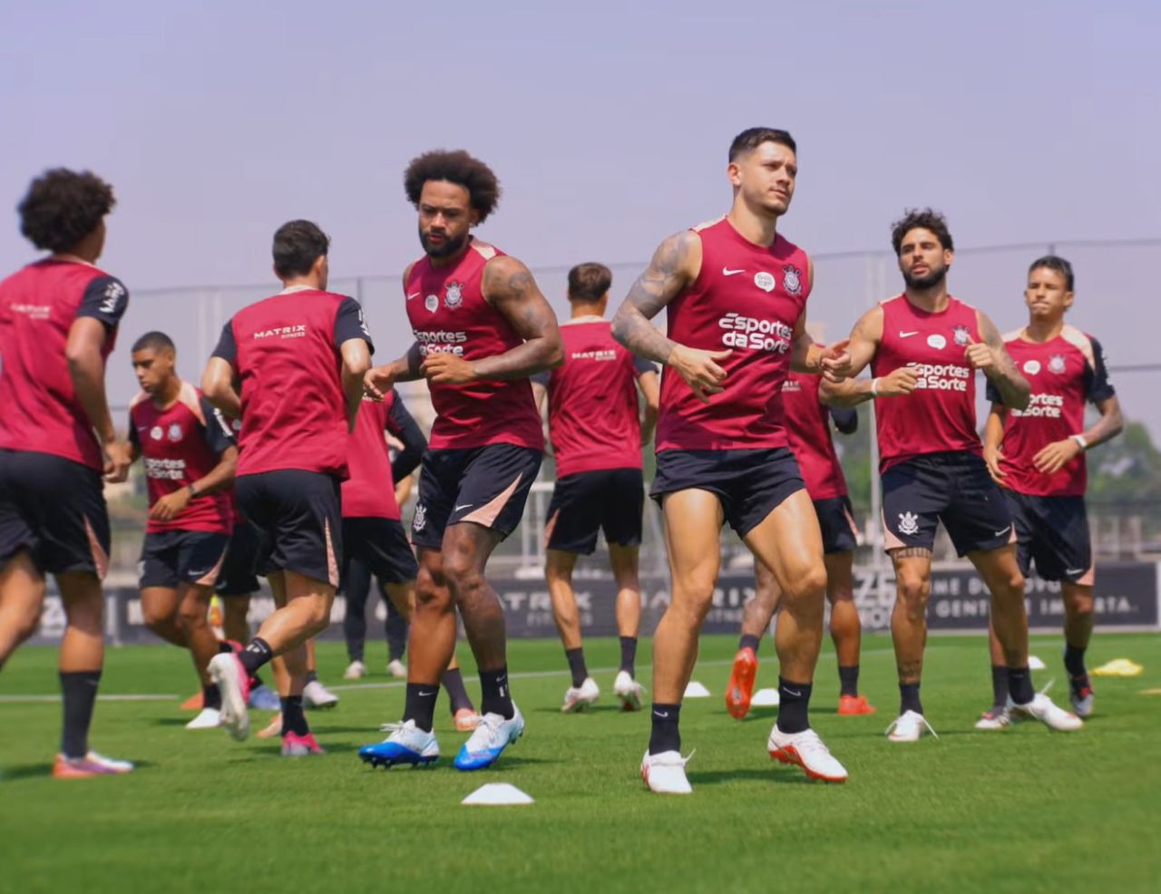 Treino do Corinthians no CT Joaquim Grava durante Data Fifa