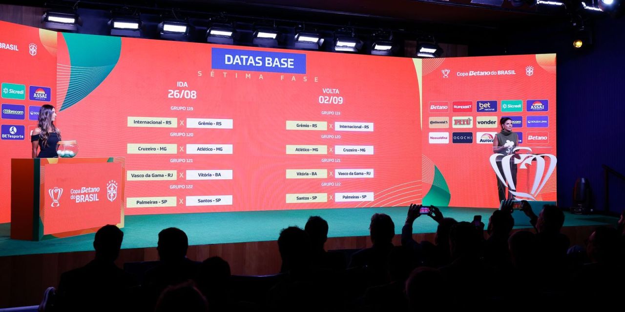 Sorteio define quartas da Copa do Brasil