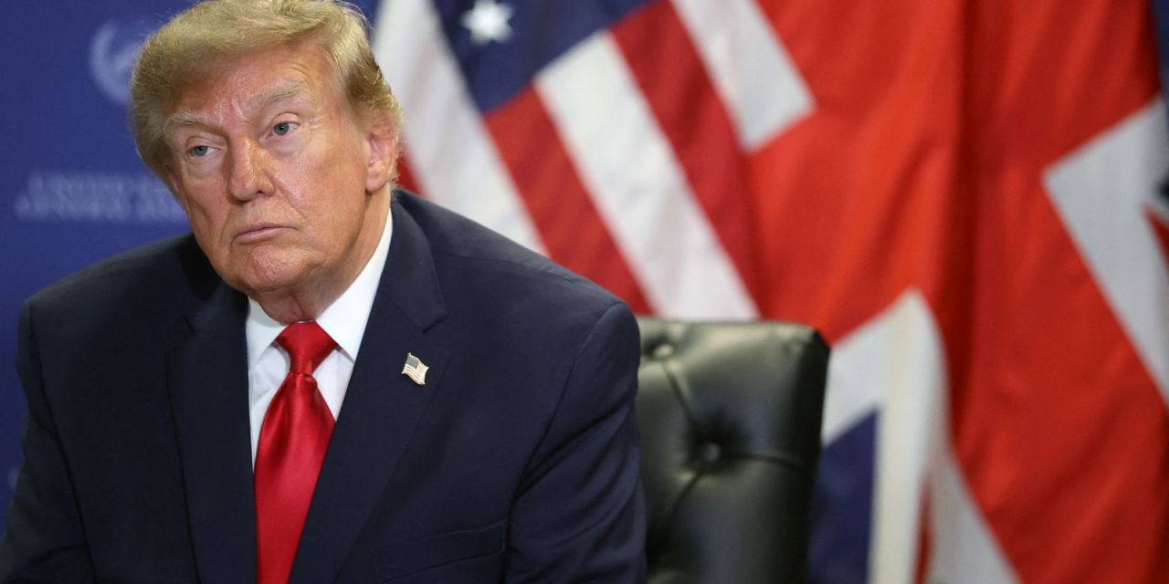 Donald Trump na saída da Casa Branca