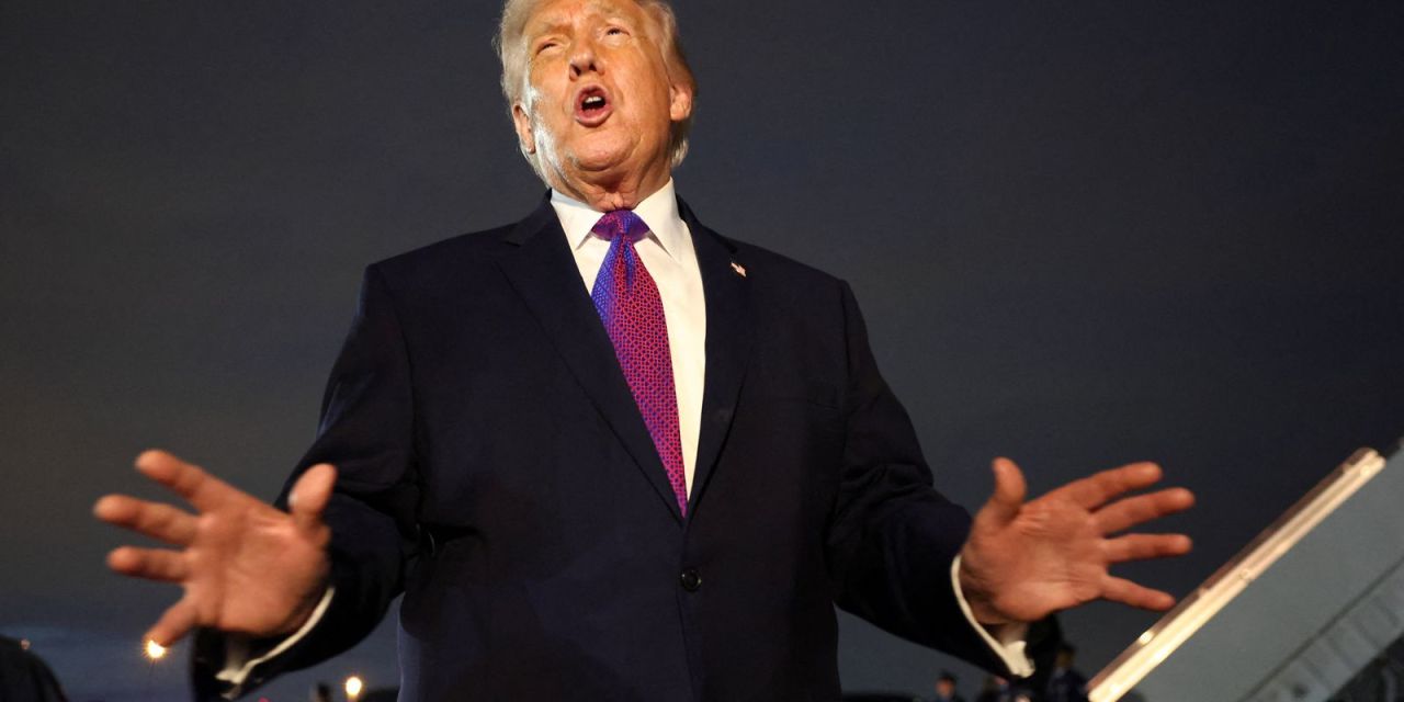 Donald Trump em mensagem sobre o Irã