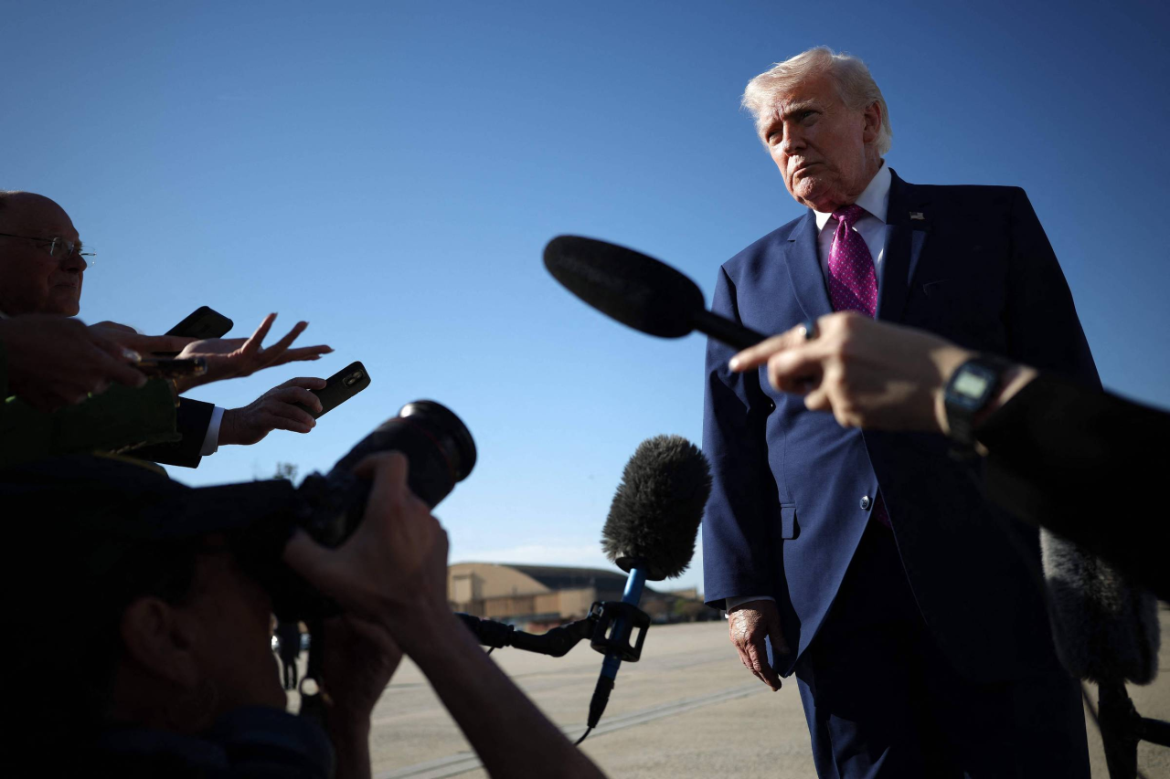 Donald Trump e papa Leão 14