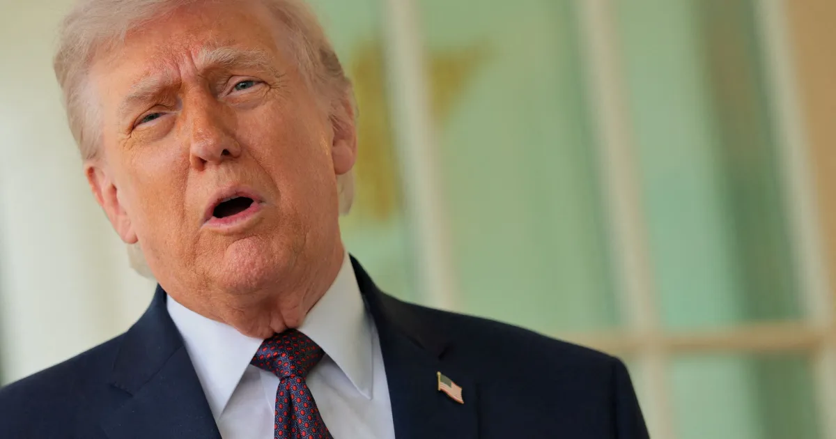 Donald Trump fala à imprensa na Casa Branca