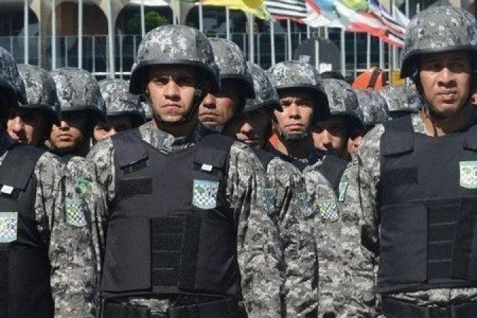 Forças federais em operação de segurança