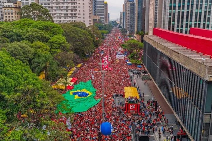 Manifestação na Avenida Paulista