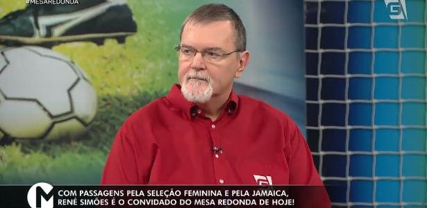 Chico Lang no estúdio da TV Gazeta