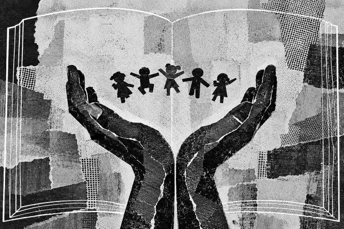 Logotipo do Unicef em evento sobre proteção da infância