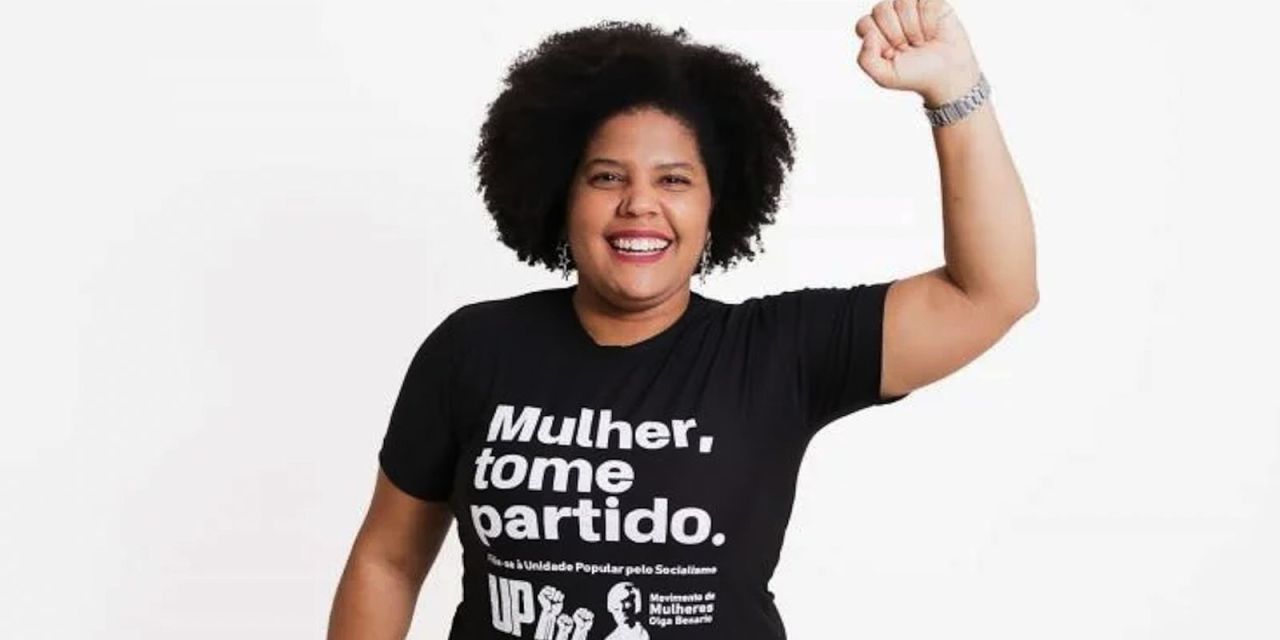 Samara Martins na convenção da Unidade Popular