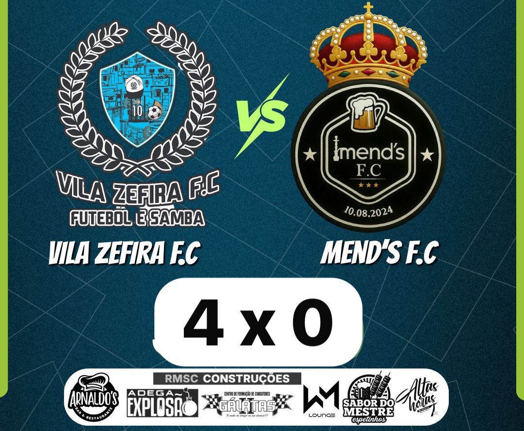 Vila Zefira encara o Mends em jogo da 5ª Copa LEDV no Campo do River Plate