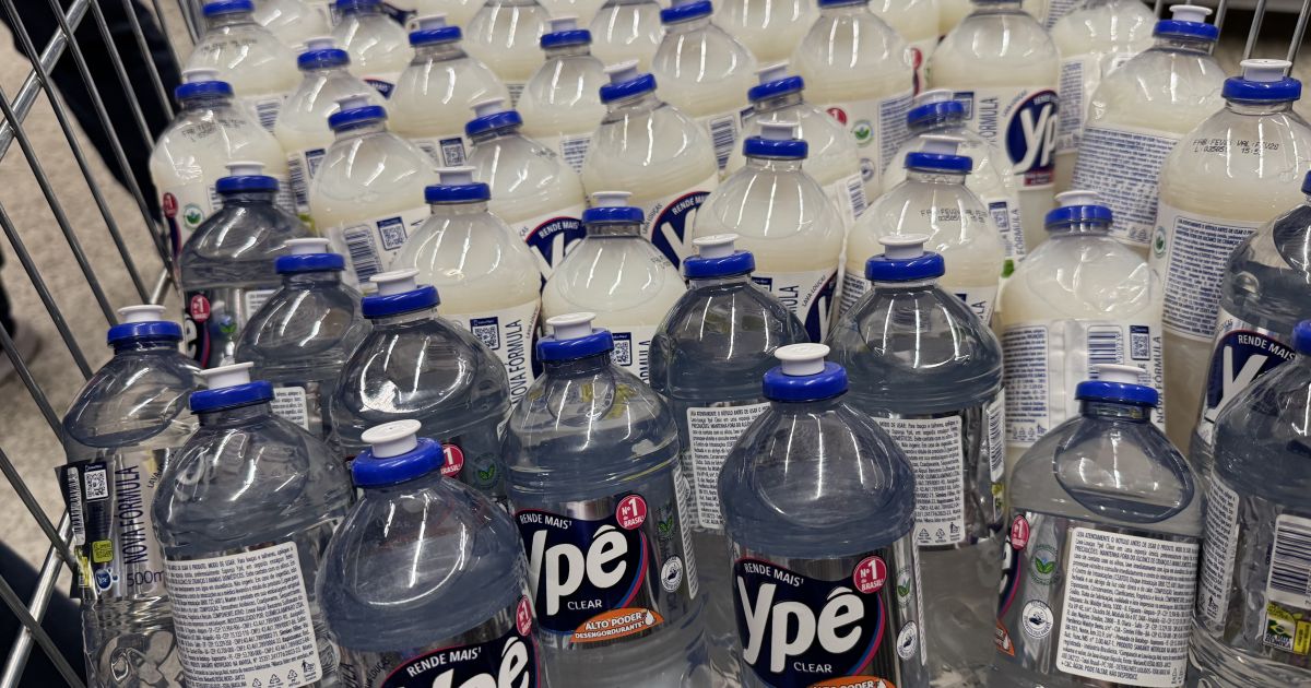 Fachada da fábrica da Ypê com áreas de produção