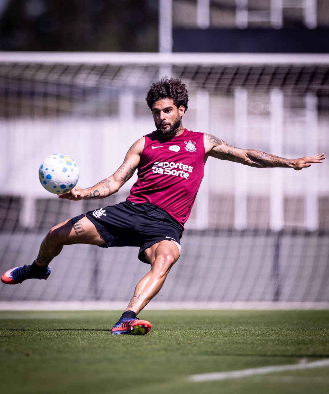 Yuri Alberto em treino do Corinthians
