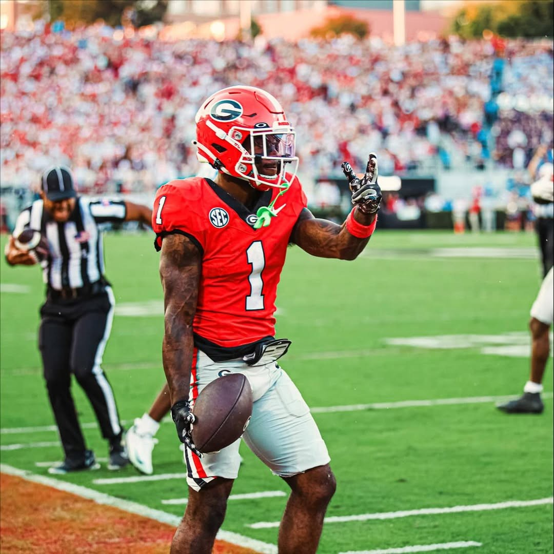 Zachariah Branch com uniforme dos Georgia Bulldogs