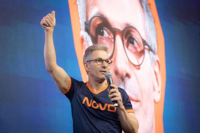 Romeu Zema no evento do Novo em São Paulo